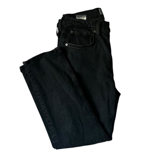 Agolde Kye Jeans Women’s Black Mid-Rise Straight Crop Leg 28 - Picture 6 of 10